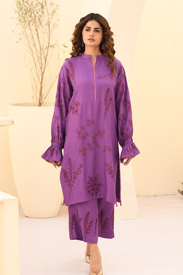 COTTEL EMBROIDED 2PC READY TO WEAR