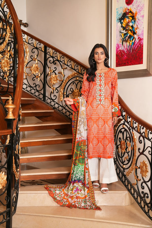 MAHROSH 3PC LAWN DRESS