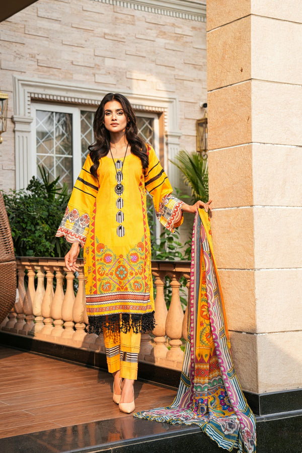 MAHROSH 3PC LAWN DRESS