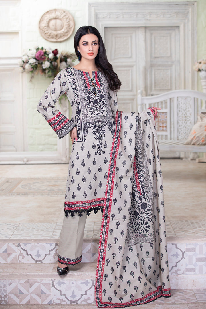 ZIBA Khaddar 3 Pcs Stitched