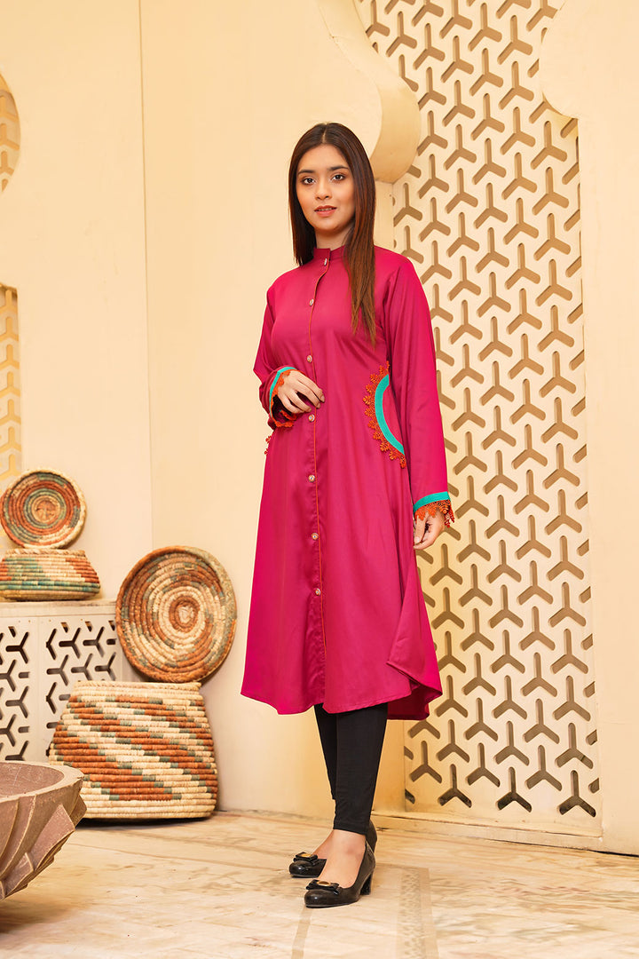 Beautiful Preet Cottle Kurti Shirt- Front View2