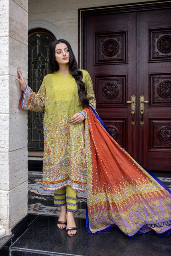 3 Piece - Printed Lawn Suit