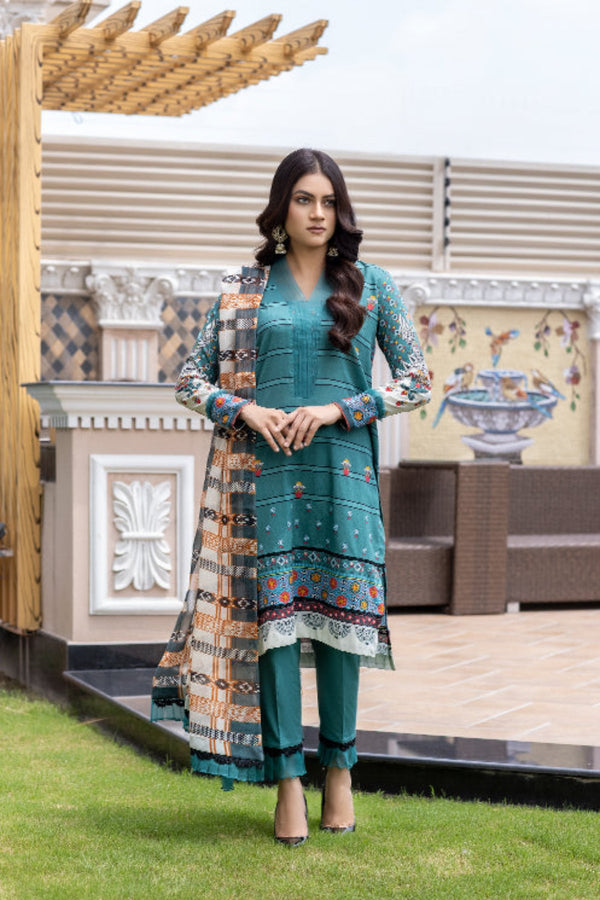 3 Piece Stitched - Lawn Suit